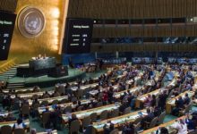 شاهد| فرحة الوفد الفلسطيني بعد قرار الأمم المتحدة بشأن العضوية الكاملة