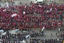 الآلاف يتظاهرون فى كوريا الجنوبية ضد تعامل الحكومة مع تغير المناخ