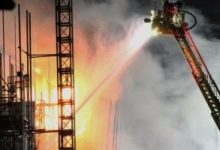 حريق هائل يمتد لمواد متفجرة جنوبي روسيا جراء سقوط حطام مسيرتين أوكرانيتين