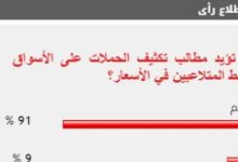 91% من القراء يطالبون بتكثيف الحملات على الأسواق لضبط المتلاعبين بالأسعار