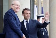 ماكرون يستقبل رئيس الوزراء اللبناني قبيل المؤتمر الدولي لدعم لبنان