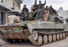 ضربات جوية سورية روسية على تجمعات الارهابيين على أطراف بلدة بريف حلب الشمالى