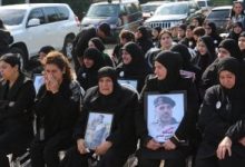 لبنان: تشييع شهداء "الدفاع المدنى" فى مركز صور جراء الغارات الإسرائيلية (صور)