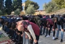 وسط إجراءات عسكرية مشددة.. 50 ألفا يؤدون صلاة الجمعة فى المسجد الأقصى