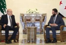 أحمد الشرع يستقبل رئيس الحكومة اللبنانية نجيب ميقاتى فى سوريا.. صور